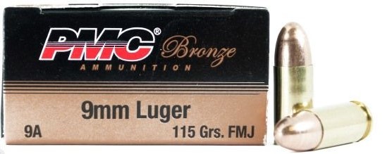 PMC BRZN 9MM 115GR FMJ 50 - Win Repeating Arms Promotion